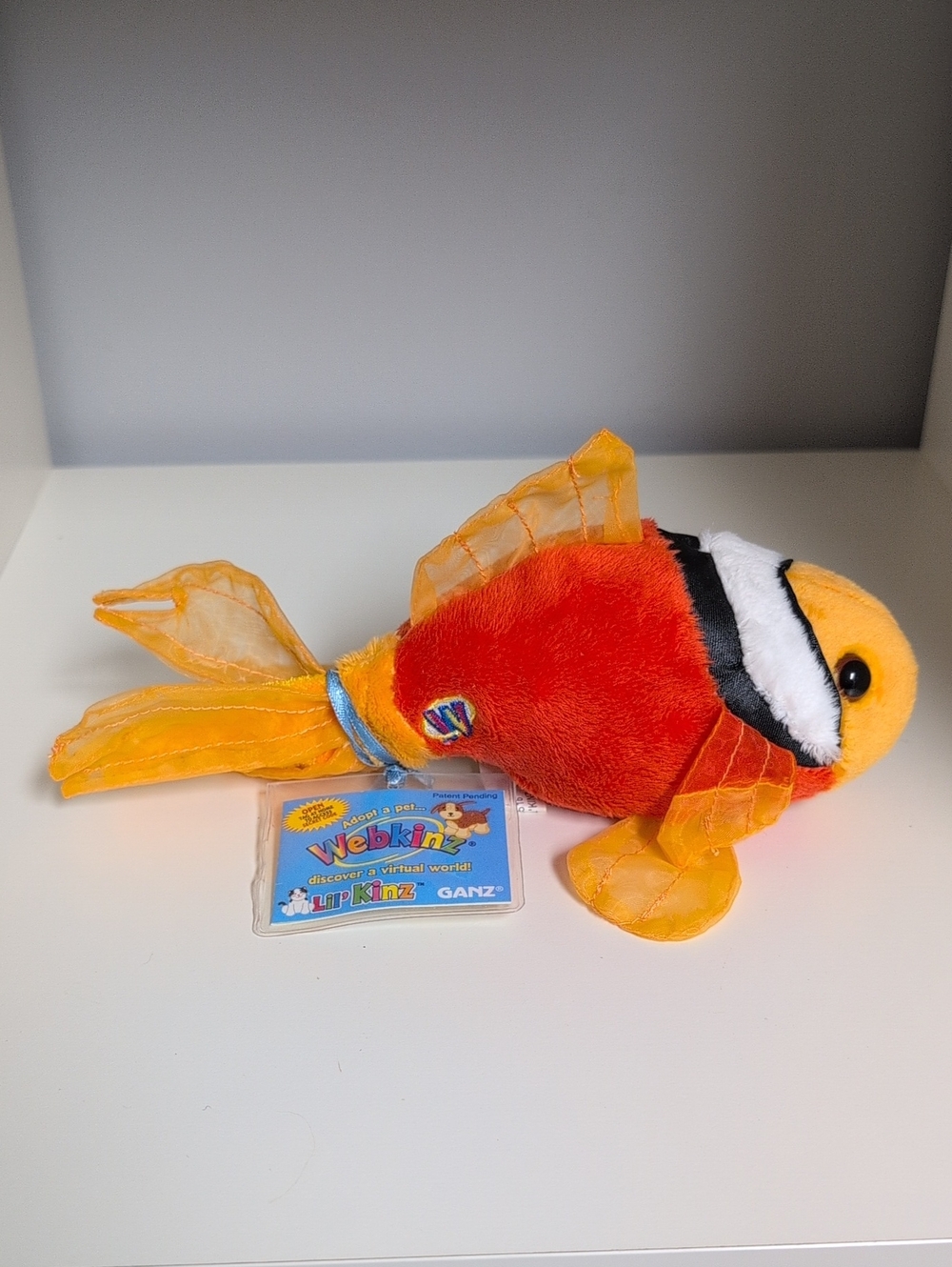 💜2/$20💜 Webkinz Tomato Clown Fish No Code GANZ Y2K Collectible Plush - Picture 3 of 4